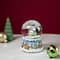 5.5" Santa Claus on Sleigh with Snowy Village Rotating Musical Water Globe